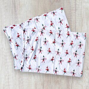 Pottery Barn Kids Holiday Elf Pillowcases Set of 2 Christmas Sheets Bedding